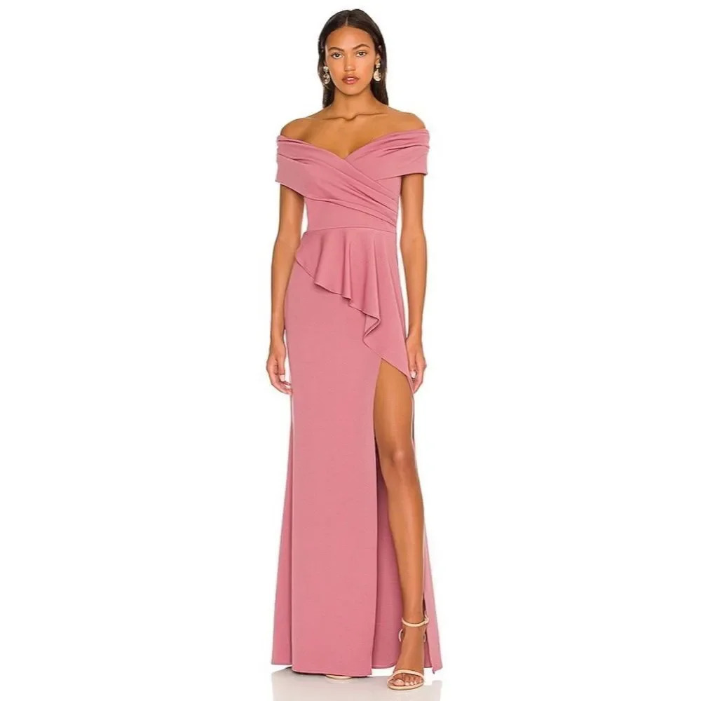 Katie May Hit The Mark Gown in Mulberry